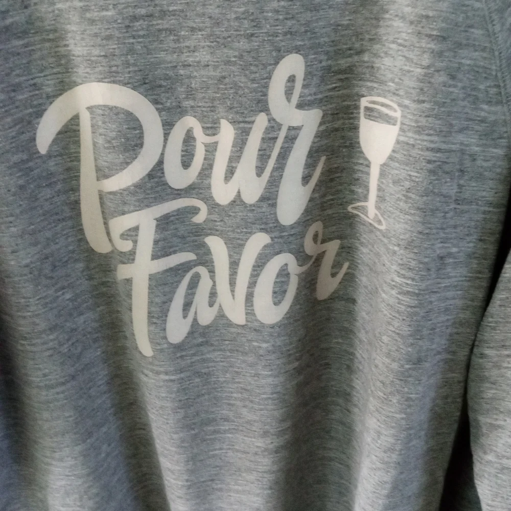 WILDFOX "Pour Favor" Wine Glass Oversized Sweatshirt | M - Picture 3 of 6